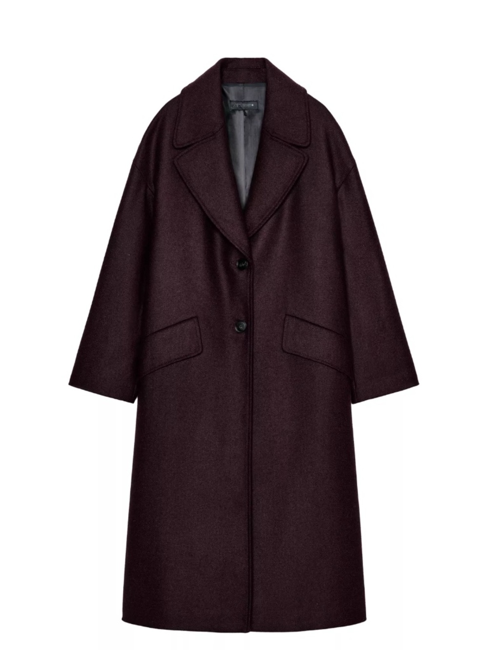Oversized wool coat